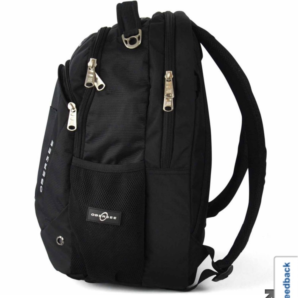 Obersee Tactical Diaper Bag Dad Male baby black red backpack - Picture 3 of 16